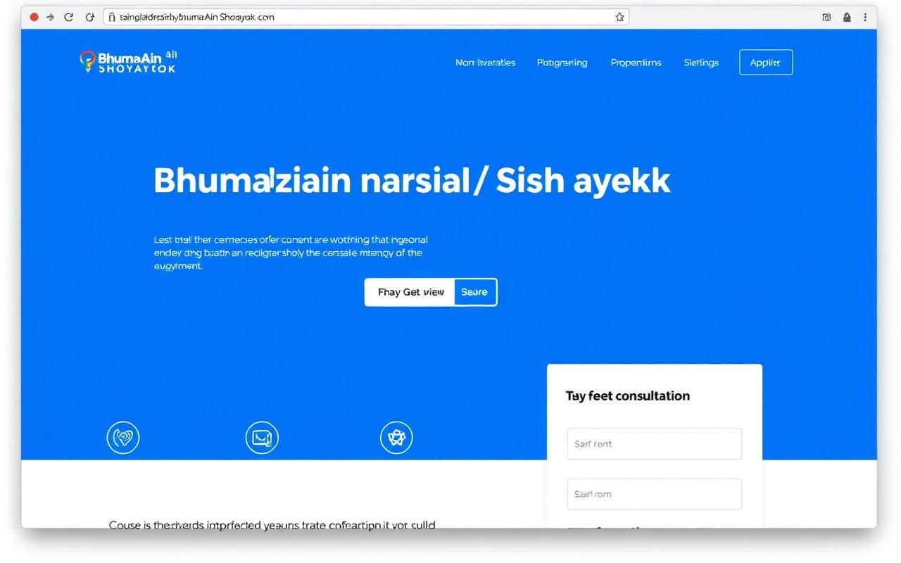 Bhumi Ain Shohayok — Service Landing
